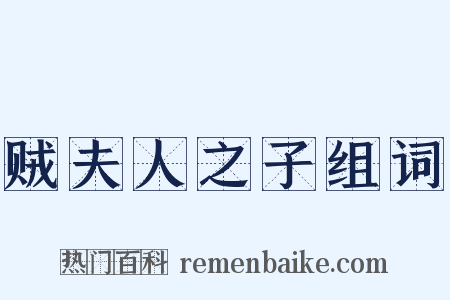 贼夫人之子组词是什么意思的图片